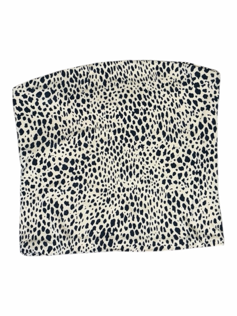 Brandy Melville Black and White Dotted Animal Print Mini Skirt